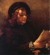 REMBRANDT Harmenszoon van Rijn Titus Reading oil